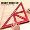 AKNgoes Precision Triangle Square 12inch, Metric & Imperial Scale Framing