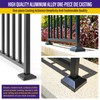 Hulave Split Post Base Cover - Fits 1.5"x1.5" Post/4"x4" Base