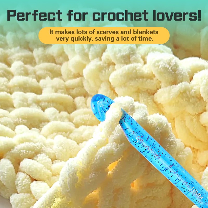 18 mm Crochet Hook, Large Crochet Hooks for Chunky Yarn