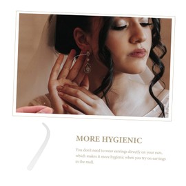 Beavorty 10pcs Transparent Earring Display Rack Sturdy Jewelry Holder for Earrings Studs and Accessories for Daily Use and Elegant Showcases