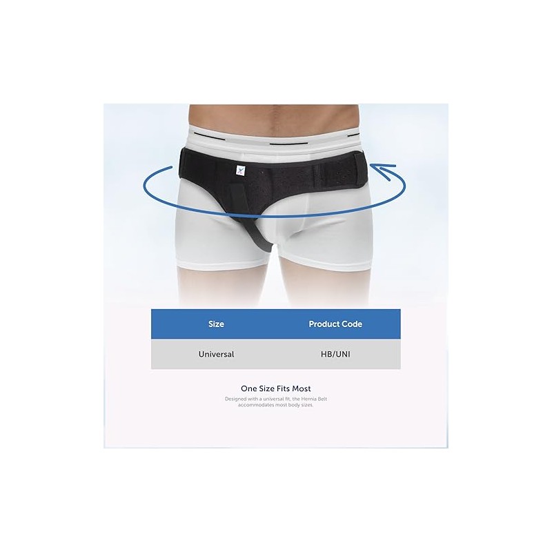 Medically Approved Hernia Belt, Truss, Inguinal Support Left Or Right