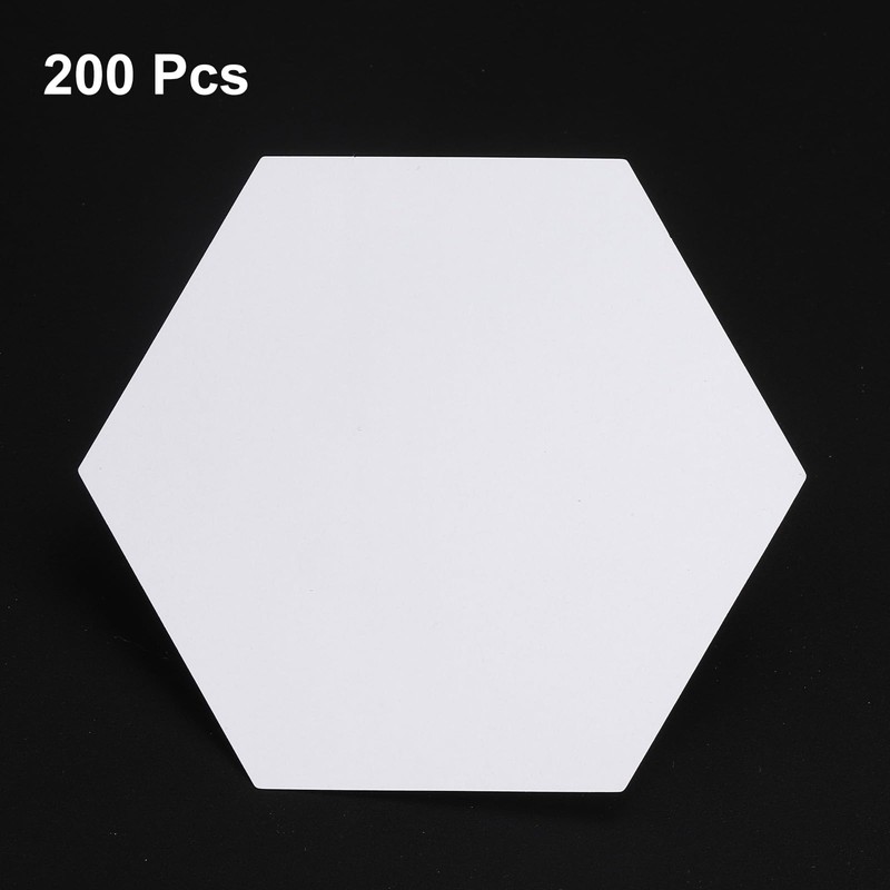sourcing map 200 Count Hexagon Paper Piecing Paper for Quilting,