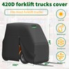 Forklift Cover, Waterproof 420D Oxford Windproof Forklift Accessories Up to