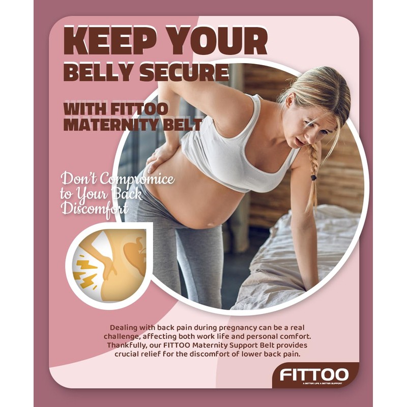 FITTOO Maternity Support Belt Pregnancy Abdomen Belly Back Bump Brace