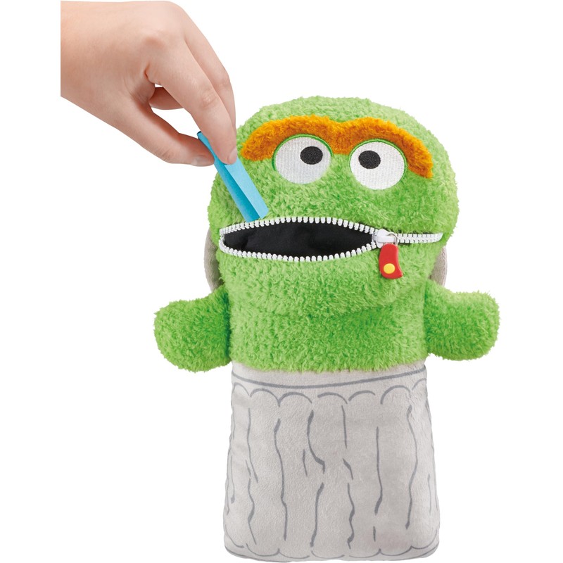 Oskar from the Bin, 29 cm: Plush Worry Eater Meets