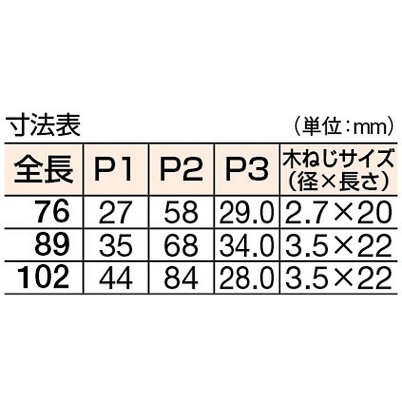 TRUSCO(トラスコ) ステンレス製中厚蝶番 ナイロンリング入 全長89mm (4個入) ST-999NR-89HL