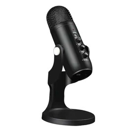 Totority 1pc USB Microphone for Computer Recording Chat Mic Lightweight Compact Design for Live Streaming Conferences and Gaming Black