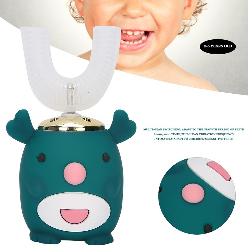 U‑Shaped Children Electric Sonic Toothbrush Intelligent Cleaning Toothbrush Oral Care