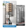 KIMBORA Narrow Towel Storage for Bathroom, 3-Tier Free Standing Bathroom