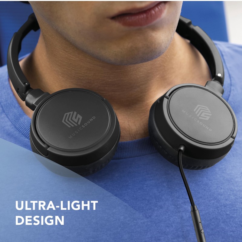 Music Sound Over Ear Basic Wired Headphones | On-Ear Headphones