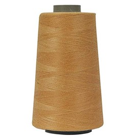 KACHVI Sewing Yarn Threads Stiching Threads Set of 2 (Gold) Thickness 40/2, Yards 3280,100% Polyester,Industrial Sewing Thread Cones