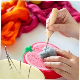 LALAFINA 16pcs Felting Needles Handles Kit Handles for Needle Felting Craft Supplies Wool Tools DIY Handmade Artistry