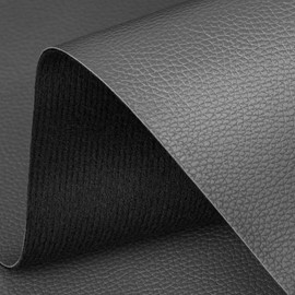 Soft PU Leather Large Faux Leather 36" x 54", 0.8 mm Thickness Faux Leather Fabric by The Yard Leather Material for Upholstery Couch Sofa Bags Chairs Car Seats DIY Crafts (Dark Gray)