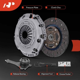 A-Premium Transmission Clutch Kit with Clutch Slave Cylinder Compatible with Mitsubishi Lancer 2002-2003 L4 2.0L, Naturally Aspirated