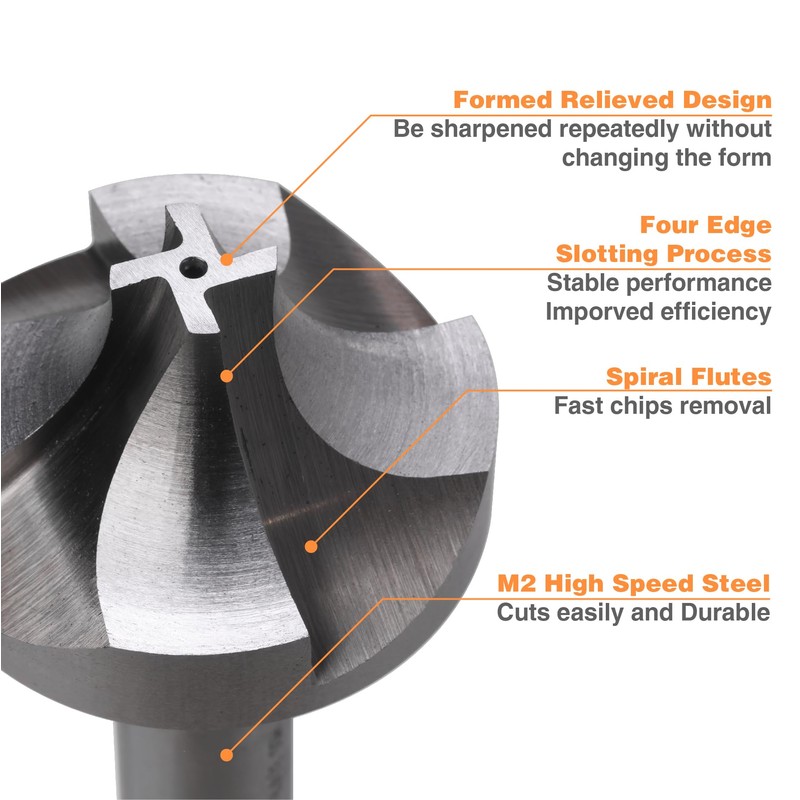 Jerax tools Corner Rounding End Mill Set, H.S.S. 8 Pcs