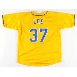 Bill Lee Signed Savannah Jersey Inscribed "G0 Bananas" & "Spaceman" (Beckett)