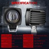 eTzone Upgraded Red LED Forklift Safety Warning Light with SOTP
