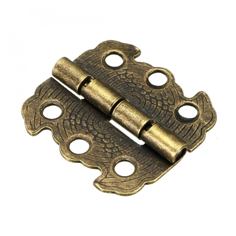 sourcing map Retro Replacement Hinges with Screws 1.14 Inch Antique