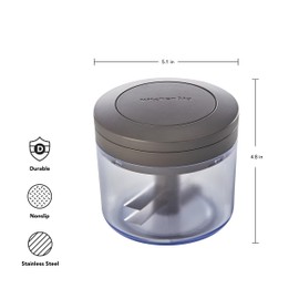 KitchenAid Manual Food Chopper, Charcoal Gray, 3.8 Cups