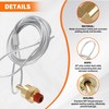 HASAOMOI 2PCS Air Tank Drain Valve Plug Fitting 1/4" NPT