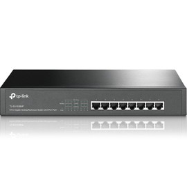 TP-Link 8 Port Gigabit PoE Switch | 8 PoE+ Ports @126W | Plug & Play | Limited Lifetime Protection | Desktop/ Rackmount | Prioritized Power Supply | Sturdy Metal | Shielded Ports (TL-SG1008MP)