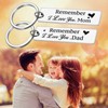 BCughia Pack of 2 Keyrings Couples Love, Couple Keyrings with
