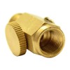 Quickun Pneumatic Brass In-Line Air Flow Regulator Valve, 1/4" NPT