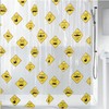 Spirella Anti-Mould Shower Curtain "Danger" Anti-Bacterial, Washable, Waterproof PEVA 180