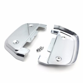 HTT- Chrome Passenger Footboard Covers For Harley Street Bob FXDB/Road Glide FLTRX/Tour Glide Classic FLTC/Street Glide FLHX