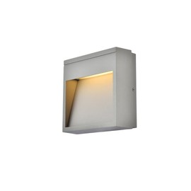 Living District Modern Home Decorative Raine Integrated LED Wall Sconce in Silver