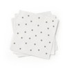 Susty Party SPNPCTGRY Napkins, Pack of 200, silver, grey, white