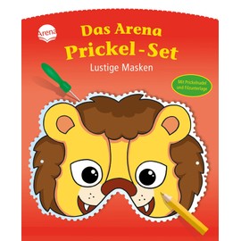 Funny Masks: The Arena Prickling Set With felt mat and felting needle punching figures from 4 years