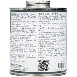 Weld-On 14030 Plumbing PVC/CPVC Primer - Fast Acting and Low VOC, Clear, 1 Quart (32 fl oz)