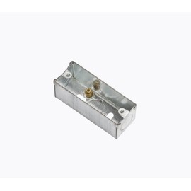 1 Gang Architrave Metal back box 25mm Metal Single Pattress Box 25mm, Architrave Back Box Single Mounting for Electrical Sockets 1 Gang Architrave Galvanised Steel Installation Boxes 25mm - 1 PACK