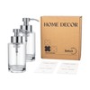 Foaming Soap Dispenser Set, 12 Oz Glass Hand Soap Dispenser