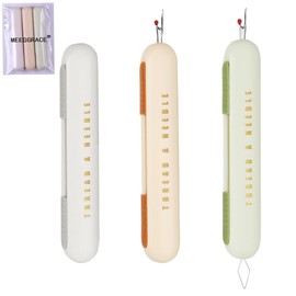 meeggrace Seam Rippers, 2-in-1 Threader for Sewing,Threading and Unthreading Seam Ripper,Multifunctional Sewing Tool for Sewing, Crafts and Knitting Unthreading Supplies. (3PCS)
