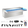 LONGRUN Waterfall Pool Fountain, Updated 5.9'' Wider Open Lip Stainless