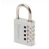 Master Lock 7640EURD Combination Padlock in Aluminium, Grey, 4 x