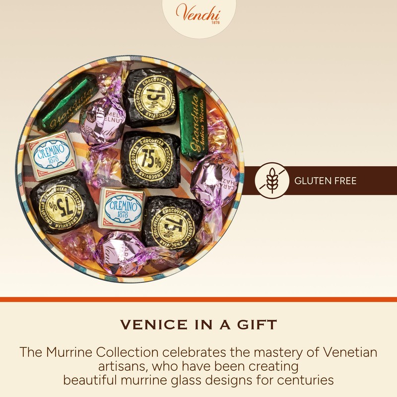 Venchi - Murrine Collection - Small Blue Hamper with Assorted