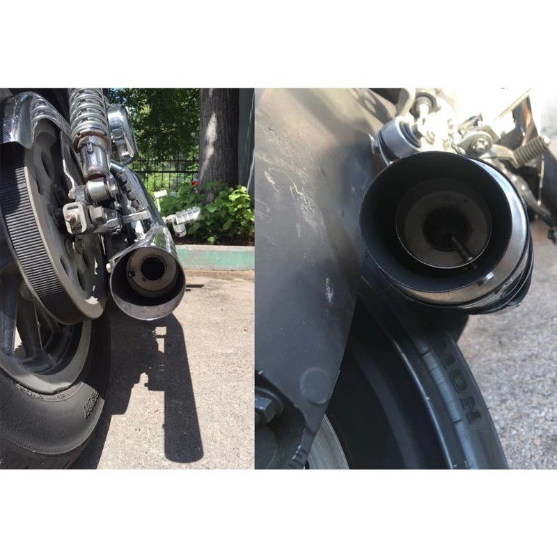 60mm Black Motorcycle Exhaust Can Muffler Pipe Baffle DB Killer