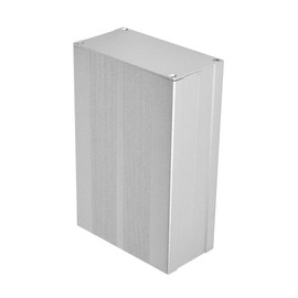 VOBOR Aluminum Box Cooling Case, 55x106x160mm Electronic Project Sand Silver Case with Aluminum Alloy Electronic Case, Enclosure Electronic DIY Circuit Board Project Bending/Flat Plate