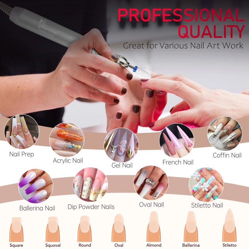 Private Label Machine Polisher Tools Portable Gradient Brushless Electric Nail