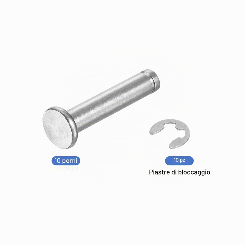 QUARKZMAN 10Set M6x30mm Perno Posizionamento Cilindrico Elastico Albero Acciaio Inossidabile