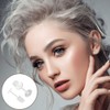 200 Pairs Clear Earrings, Clear Plastic Earring Backs for Sports,