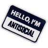 Hello I'm Antisocial Patch Embroidered Morale Applique Fastener Hook &