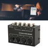 Passive Mixer 4 Channel Line Mixer Mini Sound Mixer Stereo