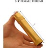 Wiseflow Brass Twist Hose Nozzle, High Pressure Adjustable Spray, 2