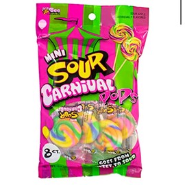 mini sour carnival pops