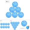 50pcs Solid Color Hollow Air Flow Golf Practice Balls Indoor