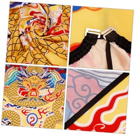 WOONEKY Chinese Dragon Pattern Hair Cutting Cape Large Barber Cape for Salon and Home Use Comfortable and Water-resistant Lightweight Design for Easy Storage